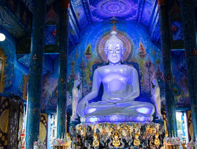 Der blaue Tempel in Chiang Rai, Nordthailand