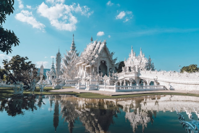 Der weiße Tempel in Chiang Raai, Nordthailand